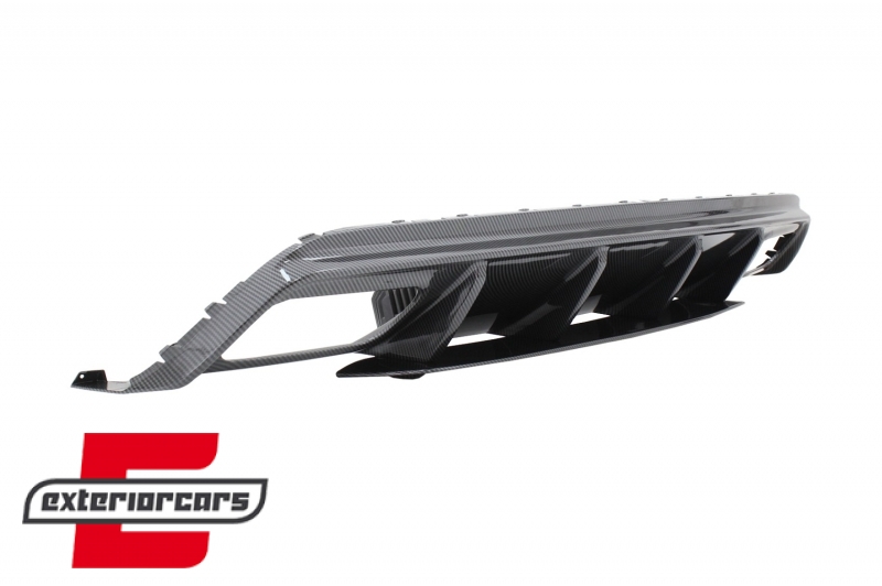 Difuzor zraka & nastavci auspuha A45 AMG dizajn (Carbon look) / Mercedes A-klasa W176 (2013-2018), CORDMBW176FCFA45C