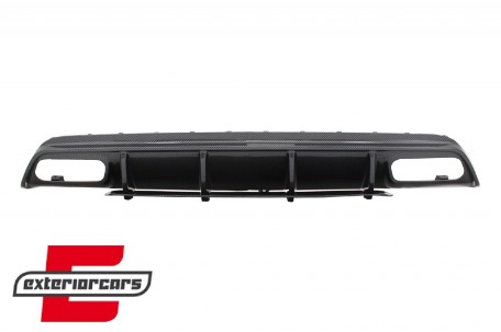 Difuzor zraka & nastavci auspuha A45 AMG dizajn (Carbon look) / Mercedes W176 A-klasa (2013-2018), CORDMBW176FCFA45B