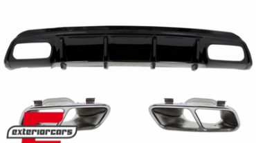 Difuzor zraka & nastavci auspuha A45 AMG dizajn / Mercedes A-klasa W176 (2012-2018), CORDMBW176FA45
