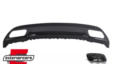 Difuzor zraka & nastavci auspuha A45 AMG dizajn / Mercedes A-klasa W176 (2012-2018), RDMBW176AMGB
