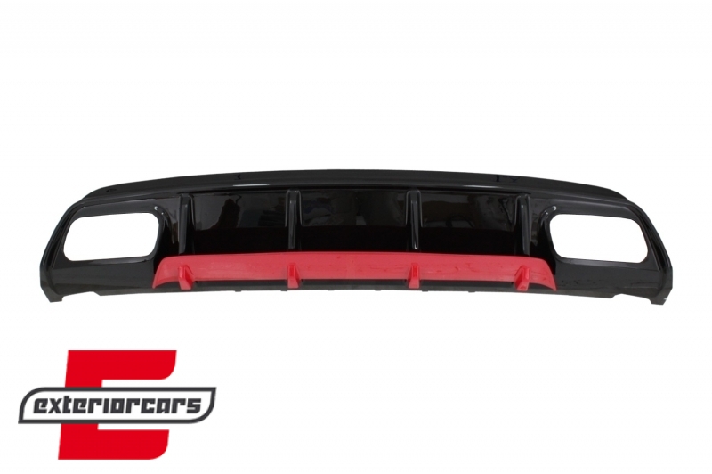 Difuzor zraka & nastavci auspuha A45 AMG Facelift dizajn (Red Edition) / Mercedes W176 A-klasa (2012-2018), CORDMBW176FRTYB