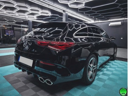 Difuzor zraka & nastavci auspuha Aero paket CLA45S dizajn / Mercedes CLA X118 Shooting Brake C118 Coupe Sport Line (2019-2025), 40018