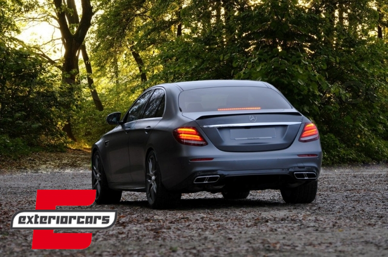 Difuzor zraka & nastavci auspuha AMG E63s dizajn / Mercedes E-klasa W213 Sport Line (2016-2019), CORDMBW213BS