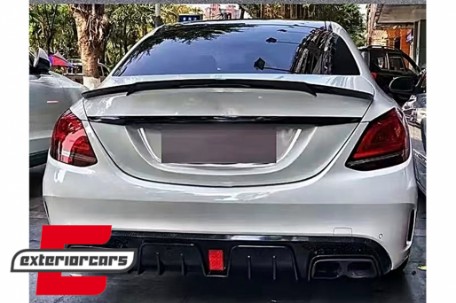 Difuzor zraka & nastavci auspuha B-dizajn (piano crna) / Mercedes C-klasa W205 S205 (2014-2020), RDMBW205BRB