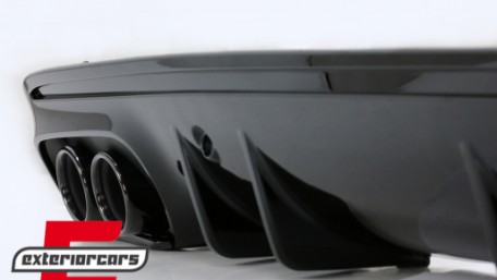 Difuzor zraka & nastavci auspuha C43 AMG dizajn Night paket / Mercedes C-klasa W205 S205 Sport Line (2014-2020), RDMBW205C43B