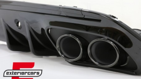 Difuzor zraka & nastavci auspuha C43 AMG dizajn Night paket / Mercedes C-klasa W205 S205 Sport Line (2014-2020), RDMBW205C43B