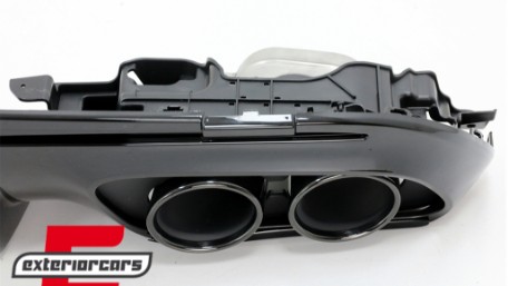 Difuzor zraka & nastavci auspuha C43 AMG dizajn Night paket / Mercedes C-klasa W205 S205 Sport Line (2014-2020), RDMBW205C43B