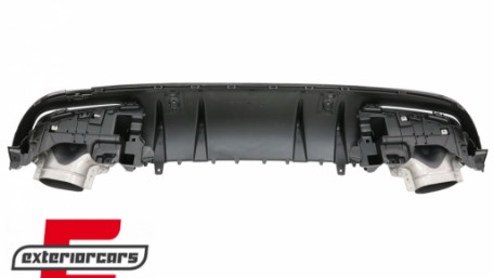 Difuzor zraka & nastavci auspuha C43 AMG dizajn Night paket / Mercedes C-klasa W205 S205 Sport Line (2014-2020), RDMBW205C43B