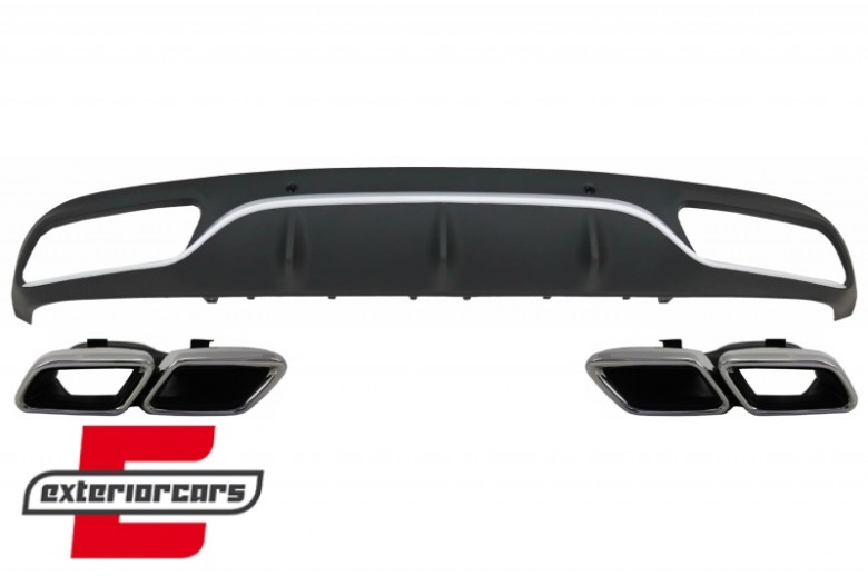 Difuzor zraka & nastavci auspuha C63 AMG dizajn / Mercedes C-klasa C205 A205 Coupe Cabrio (2014-2019), CORDMBC205C63