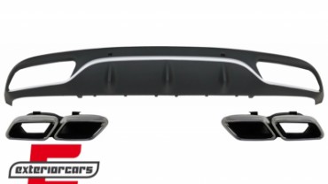 Difuzor zraka & nastavci auspuha C63 AMG dizajn / Mercedes C-klasa C205 A205 Coupe Cabrio (2014-2019), CORDMBC205C63