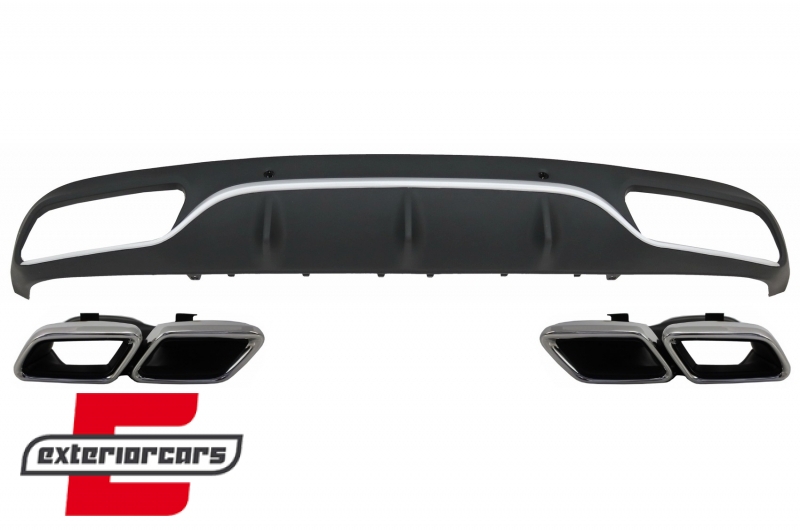 Difuzor zraka & nastavci auspuha C63 AMG dizajn / Mercedes C-klasa C205 A205 Coupe Cabrio (2014-2019), CORDMBC205C63