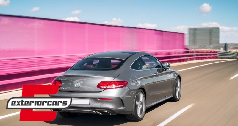 Difuzor zraka & nastavci auspuha C63 AMG dizajn / Mercedes C-klasa C205 A205 Coupe Cabrio (2014-2019), CORDMBC205C63