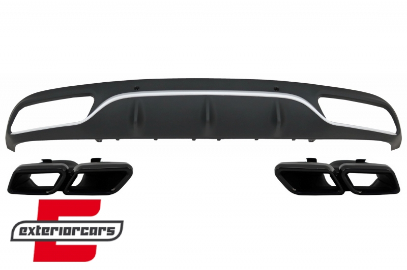 Difuzor zraka & nastavci auspuha C63 AMG dizajn / Mercedes C-klasa C205 A205 Coupe Cabrio (2014-2019), CORDMBC205C63B