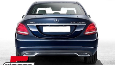 Difuzor zraka & nastavci auspuha C63 AMG dizajn / Mercedes C-klasa W205 S205 (2014-2020), CORDMBW205AMGTYB
