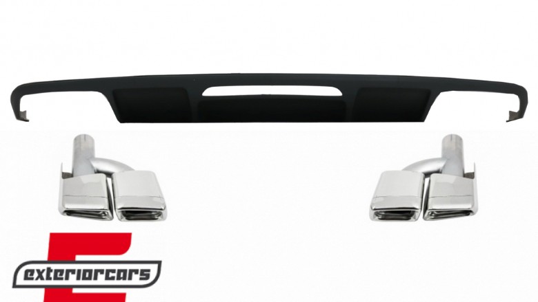 Difuzor zraka & nastavci auspuha CLS63 AMG dizajn / Mercedes CLS limuzina W218 (2011-2017), CORDMBW218AMGTY