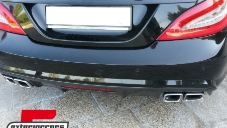 Difuzor zraka & nastavci auspuha CLS63 AMG dizajn / Mercedes CLS limuzina W218 (2011-2017), CORDMBW218AMGTY