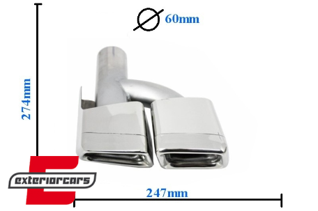Difuzor zraka & nastavci auspuha CLS63 AMG dizajn / Mercedes CLS limuzina W218 (2012-2017), CORDMBW218NAMGTY
