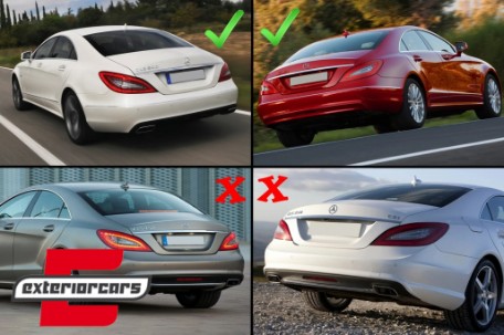 Difuzor zraka & nastavci auspuha CLS63 AMG dizajn / Mercedes CLS limuzina W218 Standard (2012-2017), CORDMBW218NAMGTYNB