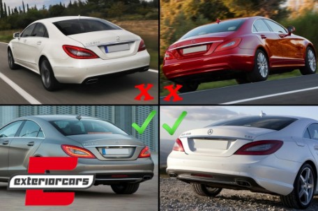 Difuzor zraka & nastavci auspuha CLS63 AMG Performance dizajn / Mercedes CLS limuzina W218 Sport Line (2011-2017), 41354