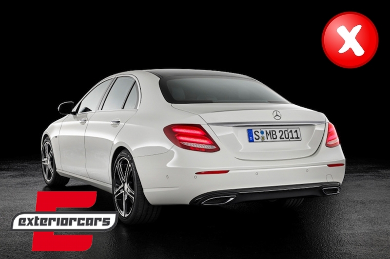 Difuzor zraka & nastavci auspuha E53 AMG dizajn / Mercedes E-klasa W213 Sport Line (2016-2019), RDMBW213E53