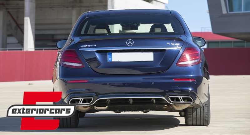Difuzor zraka & nastavci auspuha E63 AMG dizajn (Chrome Edition) / Mercedes E-klasa W213 AMG Line (2016-2019), CORDMBW213C