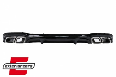 Difuzor zraka & nastavci auspuha E63 AMG dizajn (chrome) / Mercedes E-klasa W213 Facelift limuzina (2020-2023), RDMBW213FAMG