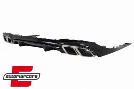 Difuzor zraka & nastavci auspuha E63 AMG dizajn (chrome) / Mercedes E-klasa W213 Facelift limuzina (2020-2023), RDMBW213FAMG