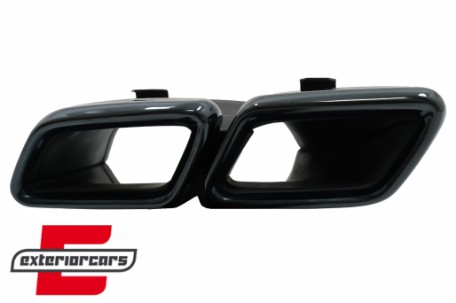 Difuzor zraka & nastavci auspuha E63 AMG dizajn (crna) / Mercedes E-klasa W213 S213 Standard (2016-2019), CORDMBW213ANCPBB