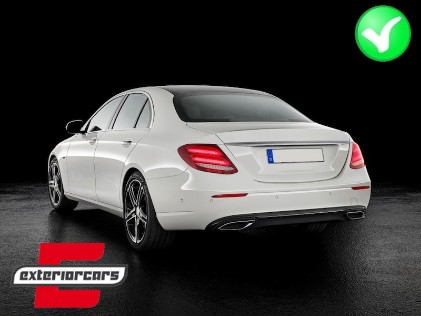 Difuzor zraka & nastavci auspuha E63 AMG dizajn (crna) / Mercedes E-klasa W213 S213 Standard (2016-2019), RDMBW213FAMGNB