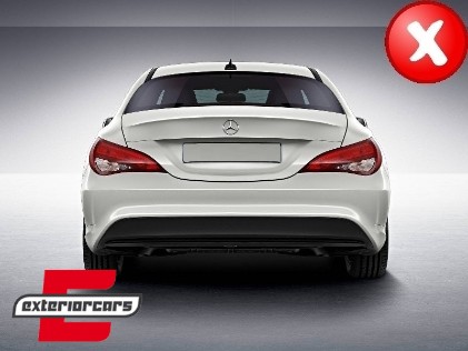 Difuzor zraka & nastavci auspuha Facelift CLA45 AMG dizajn (crna) / Mercedes CLA W117 X117 Shooting Brake (2013-2018), 41352