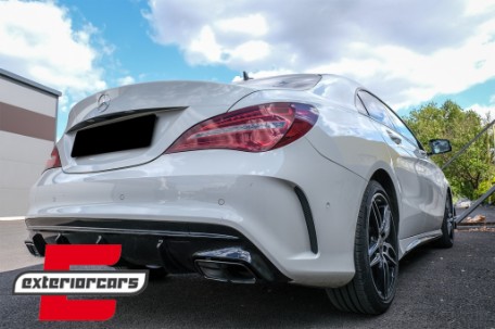 Difuzor zraka & nastavci auspuha Facelift CLA45 AMG dizajn (crna) / Mercedes CLA W117 X117 Shooting Brake (2013-2018), 41352
