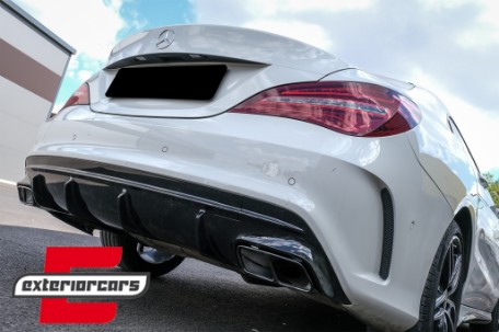 Difuzor zraka & nastavci auspuha Facelift CLA45 AMG dizajn (crna) / Mercedes CLA W117 X117 Shooting Brake (2013-2018), 41352