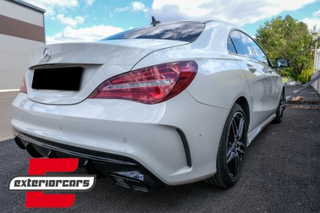 Difuzor zraka & nastavci auspuha Facelift CLA45 AMG dizajn (crna) / Mercedes CLA W117 X117 Shooting Brake (2013-2018), 41352