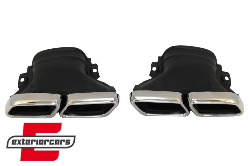 Difuzor zraka & nastavci auspuha GLC63 AMG dizajn (chrome) / Mercedes GLC Coupe C253 Sport Line (2015-2019), RDMBGLC63C253S