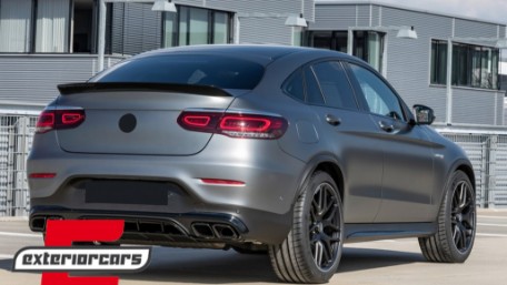 Difuzor zraka & nastavci auspuha GLC63 AMG dizajn (crna) / Mercedes GLC Coupe Facelift C253 (2020-), RDMBGLCC253FB