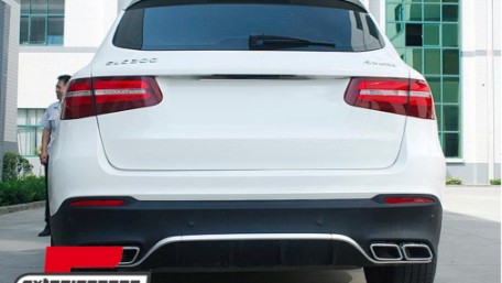 Difuzor zraka & nastavci auspuha GLC63 AMG dizajn / Mercedes GLC X253 SUV (2015-07.2019), RDMBGLCX253N
