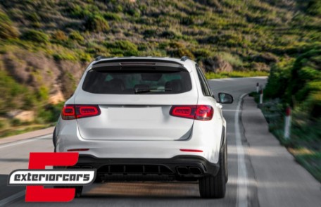 Difuzor zraka & nastavci auspuha GLC63 AMG dizajn Night paket / Mercedes GLC SUV X253 Facelift (2020-2022), 43414