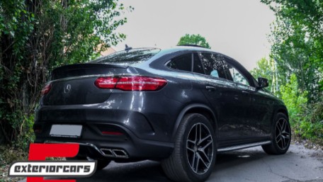 Difuzor zraka & nastavci auspuha GLE63 AMG dizajn (chrome) / Mercedes GLE Coupe C292 Sport Line (2015-2019), RDMBGLEC292
