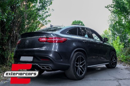 Difuzor zraka & nastavci auspuha GLE63 AMG dizajn (chrome) / Mercedes GLE Coupe C292 Sport Line (2015-2019), RDMBGLEC292