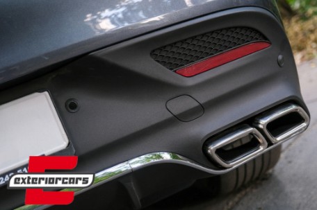 Difuzor zraka & nastavci auspuha GLE63 AMG dizajn (chrome) / Mercedes GLE Coupe C292 Sport Line (2015-2019), RDMBGLEC292
