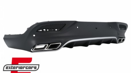 Difuzor zraka & nastavci auspuha GLE63 AMG dizajn (chrome) / Mercedes GLE Coupe C292 Sport Line (2015-2019), RDMBGLEC292