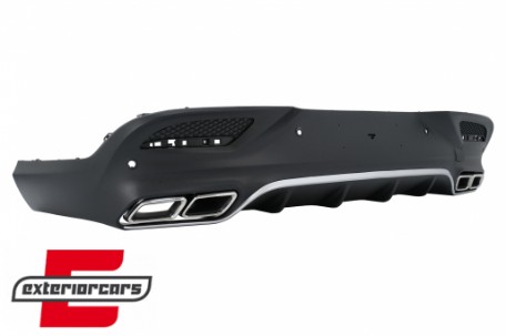 Difuzor zraka & nastavci auspuha GLE63 AMG dizajn (chrome) / Mercedes GLE Coupe C292 Sport Line (2015-2019), RDMBGLEC292