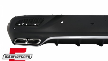 Difuzor zraka & nastavci auspuha GLE63 AMG dizajn (chrome) / Mercedes GLE Coupe C292 Sport Line (2015-2019), RDMBGLEC292