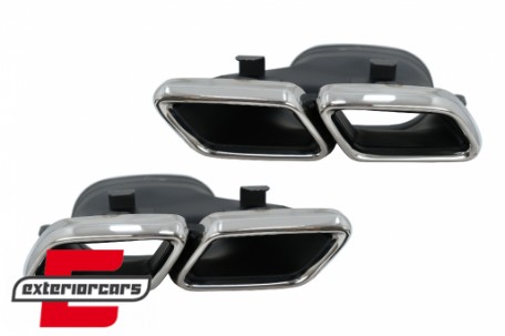 Difuzor zraka & nastavci auspuha GLE63 AMG dizajn (chrome) / Mercedes GLE Coupe C292 Sport Line (2015-2019), RDMBGLEC292