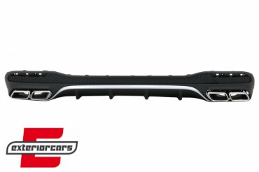Difuzor zraka & nastavci auspuha GLE63 AMG dizajn (chrome) / Mercedes GLE W166 SUV Sport Line (2015-2018), RDMBGLEW166