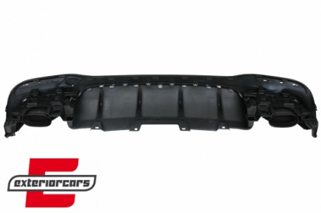 Difuzor zraka & nastavci auspuha GLE63 AMG dizajn (chrome) / Mercedes GLE W166 SUV Sport Line (2015-2018), RDMBGLEW166