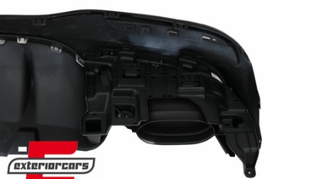 Difuzor zraka & nastavci auspuha GLE63 AMG dizajn (chrome) / Mercedes GLE W166 SUV Sport Line (2015-2018), RDMBGLEW166