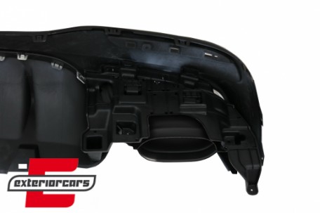 Difuzor zraka & nastavci auspuha GLE63 AMG dizajn (chrome) / Mercedes GLE W166 SUV Sport Line (2015-2018), RDMBGLEW166