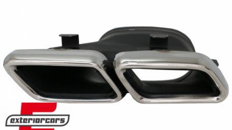 Difuzor zraka & nastavci auspuha GLE63 AMG dizajn (chrome) / Mercedes GLE W166 SUV Sport Line (2015-2018), RDMBGLEW166