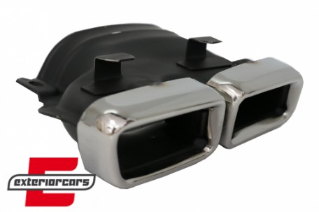 Difuzor zraka & nastavci auspuha GLE63 AMG dizajn (chrome) / Mercedes GLE W166 SUV Sport Line (2015-2018), RDMBGLEW166